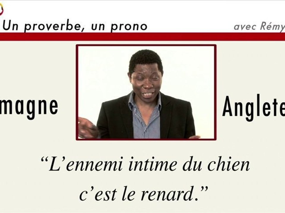 Un proverbe, un prono : Allemagne-Angleterre