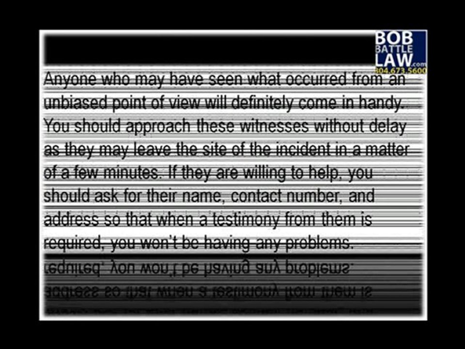 What to Do After a Richmond Car Accident - Getting Witnesse
