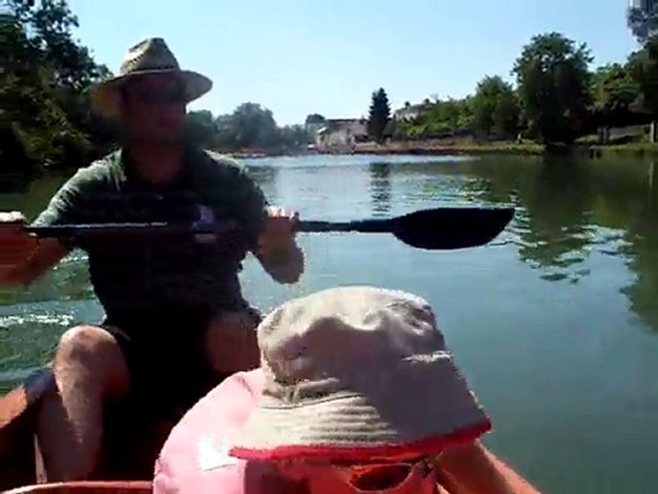 Le 26 juin 2010, balade en canoé à Port d'Envaux