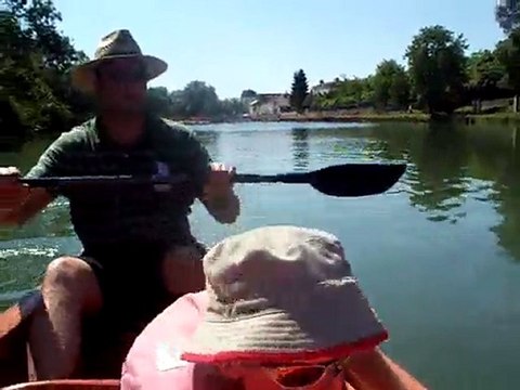 Le 26 juin 2010, balade en canoé à Port d'Envaux
