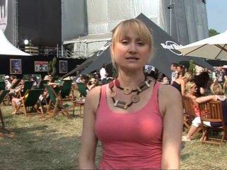 Corinne Bailey Rae backstage at Hard Rock Calling