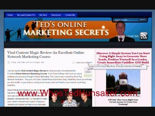 Viral Content Magic is a MUST HAVE Online Network Marketing