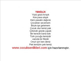 Temizlik-Çocuk Şarkısı
