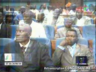 Okombi Salissa et les membres du jury du Bac technique