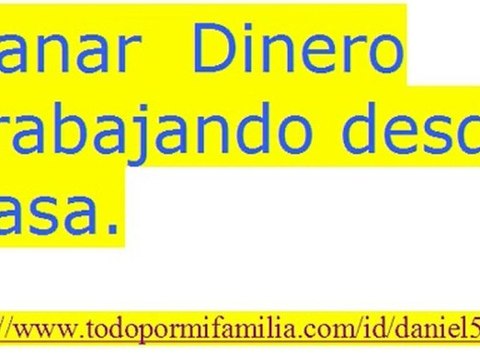 Ganar dinero trabajando desde casa
