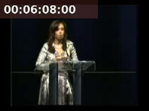 Cristina en el Foro Sindical 1