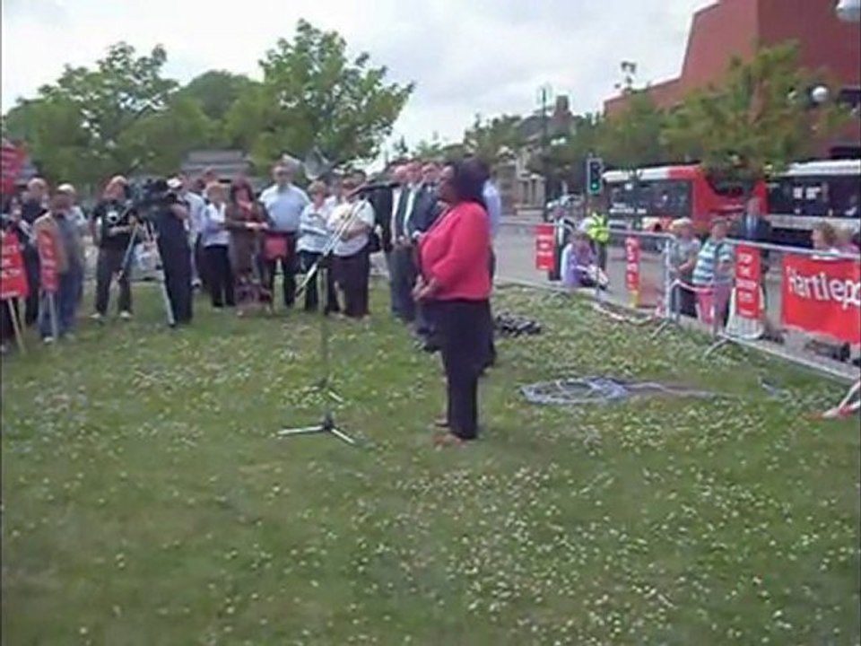 Diane Abbott in Hartlepool