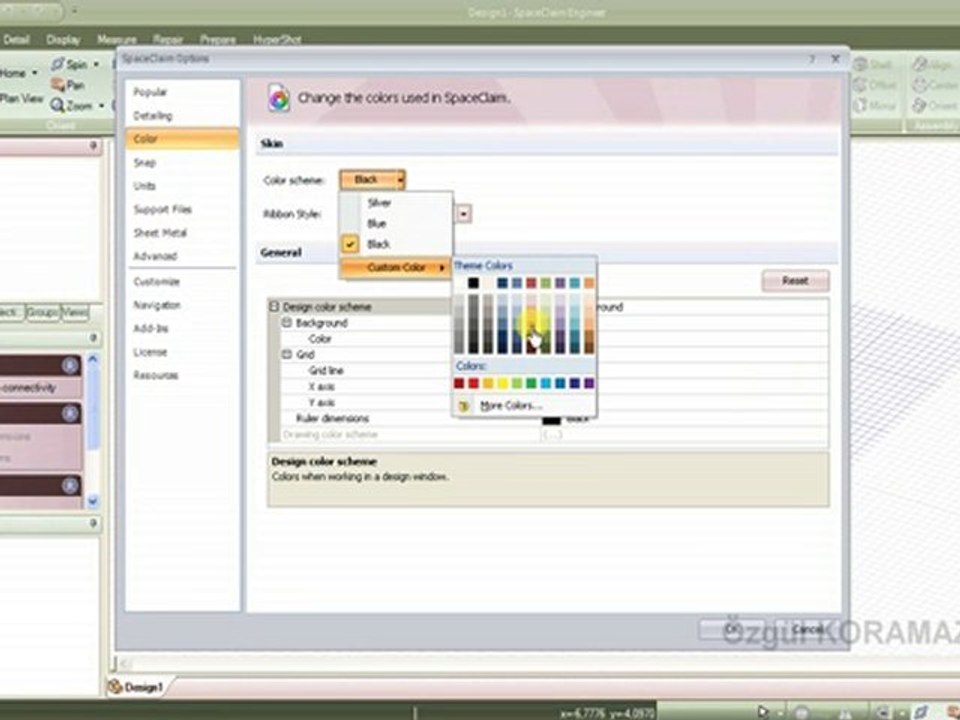 SpaceClaim Başlangıç Ayarları - www.makinemuhendisligitv.com