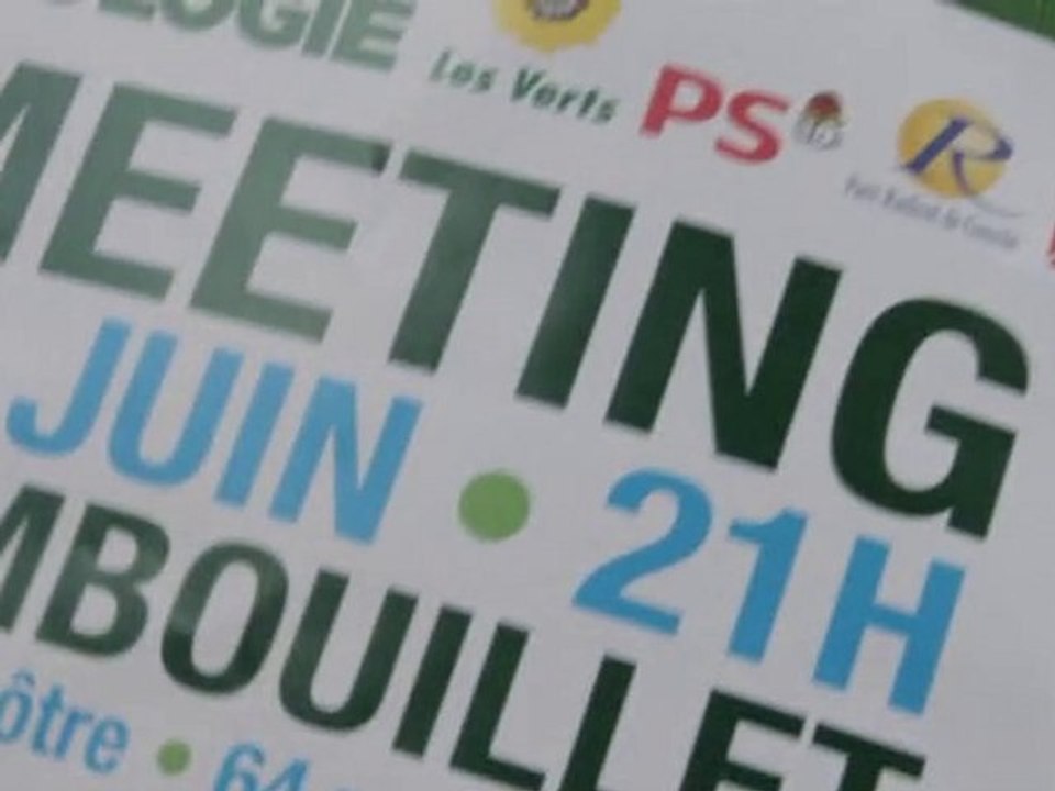 Meeting d'Anny Poursinoff à Rambouillet