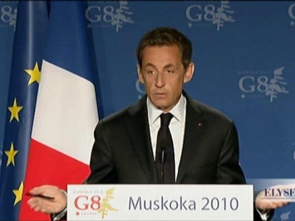 Conférence de presse Sommet G8 à Muskoka