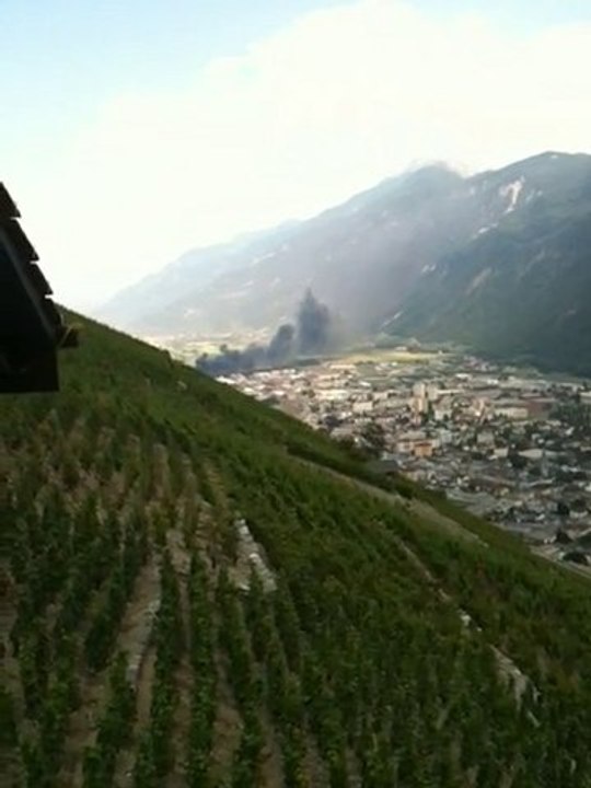 Incendie a Martigny