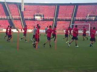 Προπόνηση υπό το βλέμμα του Μίκαελ Στόρε