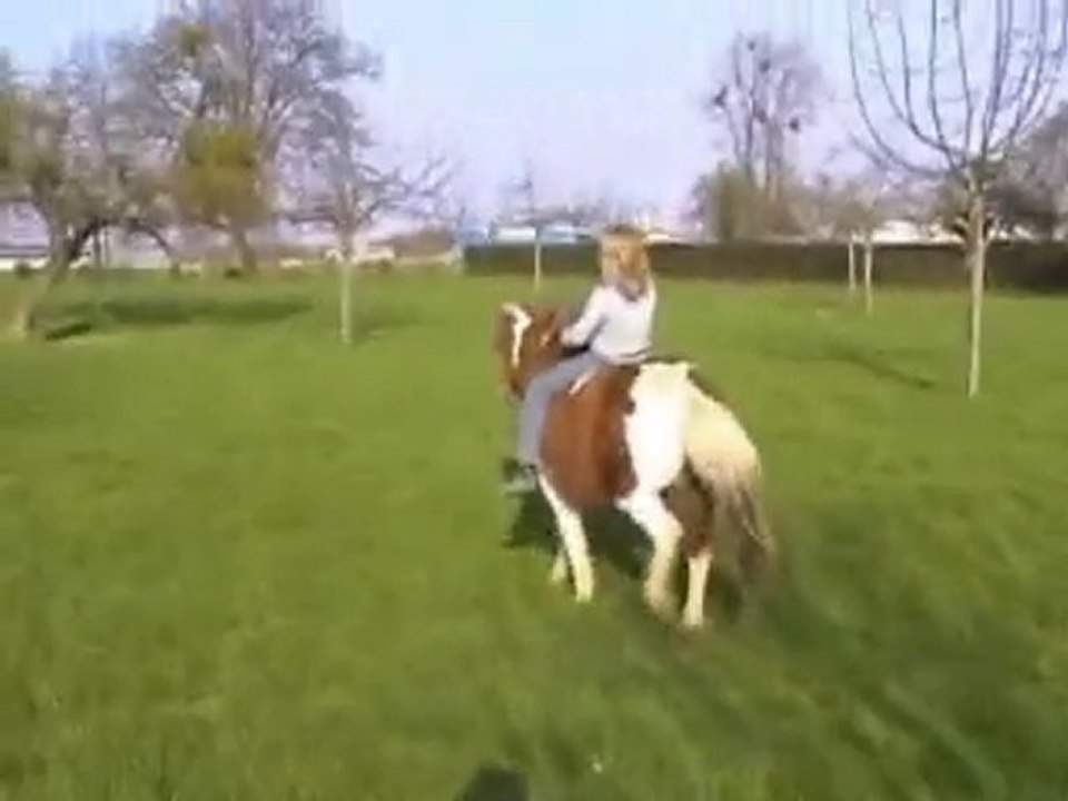 Une fille, Un poney....