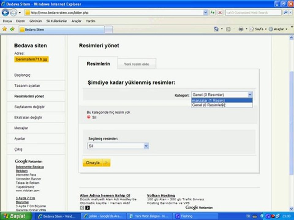bedava siteme resim nasıl eklenir videolu anlatım