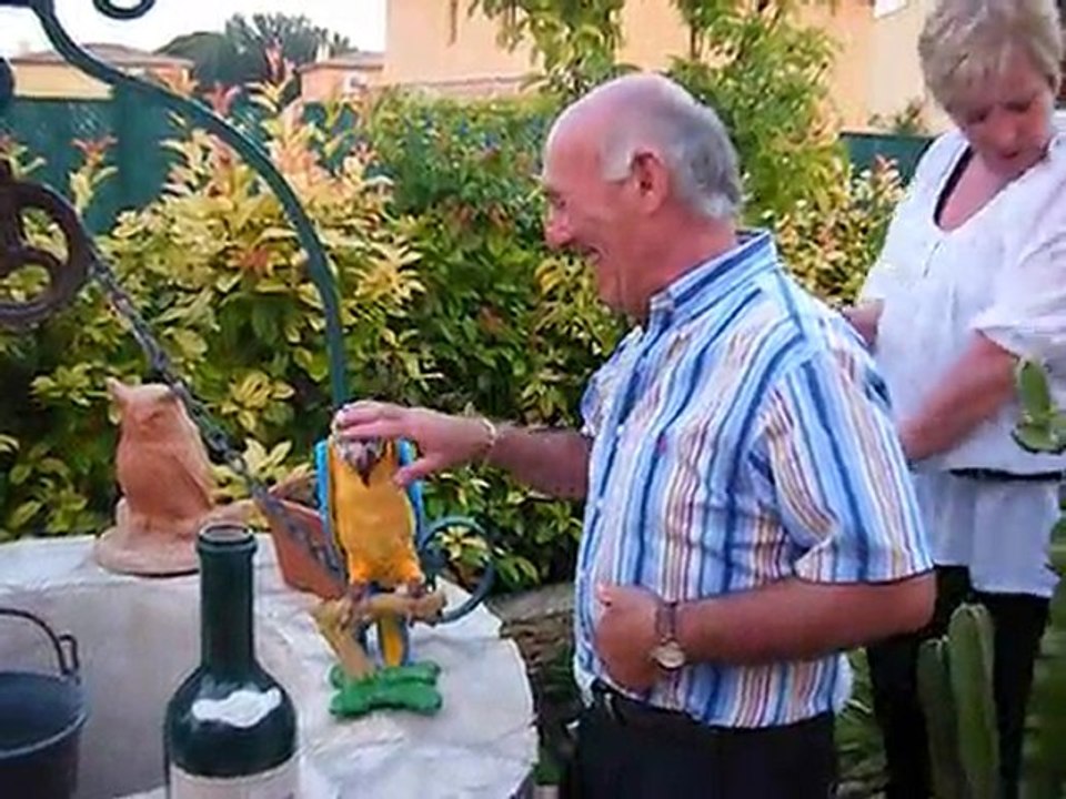 Edwige Michel et le Perroquet 26 06 2010