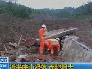 Over 100 buried in southwest China landslide