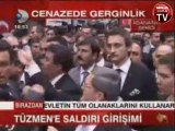 AKPli Tüzmen'e Şehit Cenazesinde Protesto!
