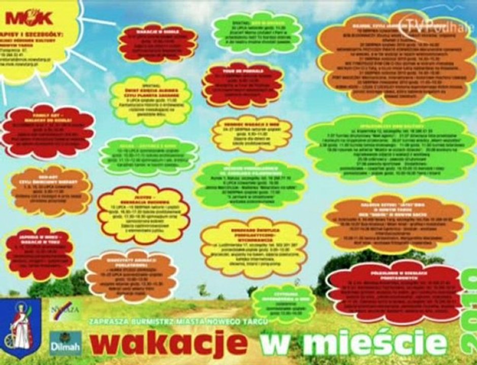 Zapraszamy na Wakacje w mieście! Nowy Targ zaprasza!
