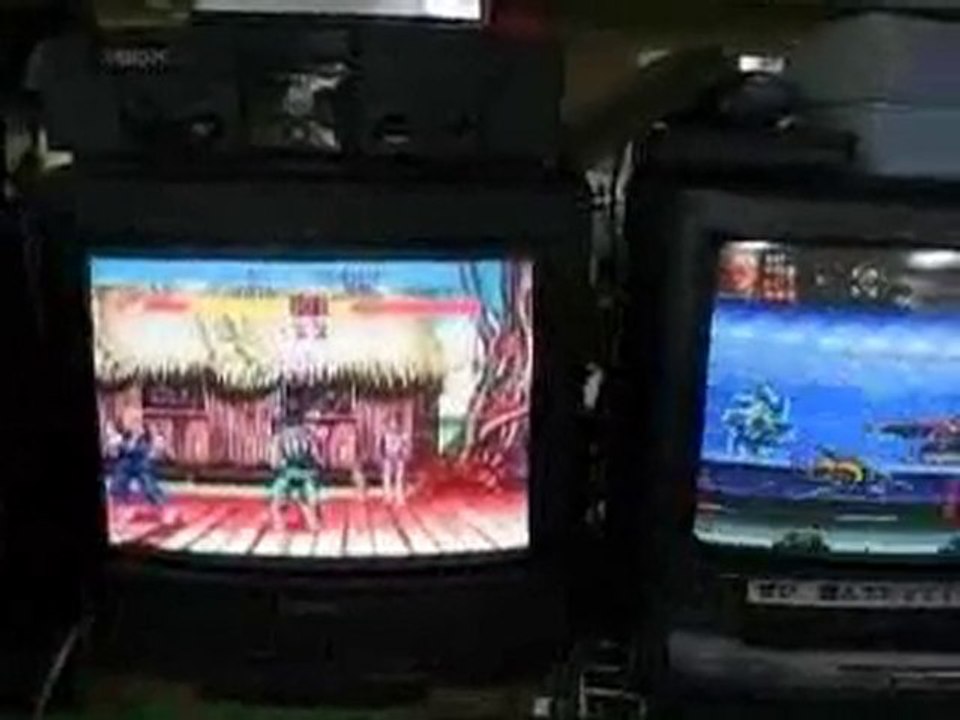 北米X-BOX版　ストⅡダッシュ対戦プレイ