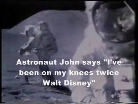 Moon Hoax-Walt Disney Plays with Astronauts in Fake Moon Bay