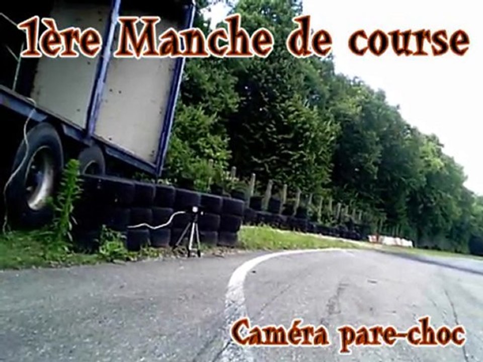 Slalom de la Hardt 2010 Manche 1  Caméra pare choc