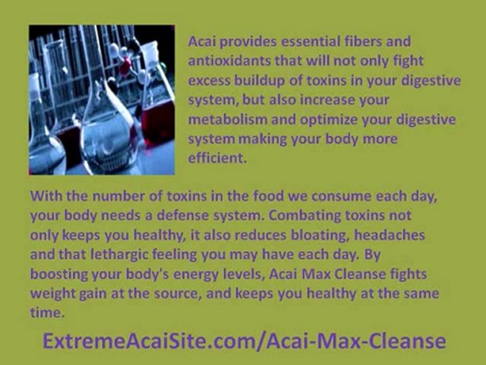 Get Your Acai Max Cleanse Weight Loss Pills