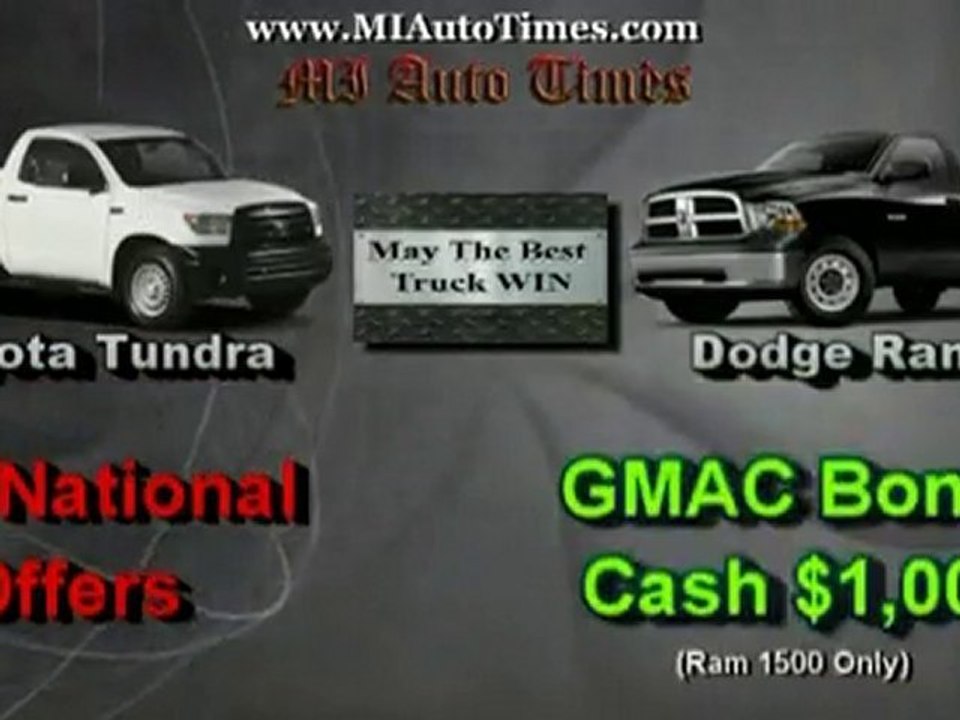 Dodge Ram Michigan v Toyota Tundra Comparison by MiAuoTimes