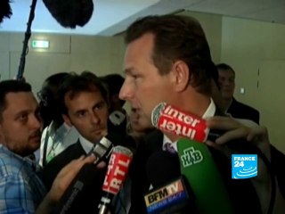 Lionel Tardy s'rxprime après l'audition de Domenech