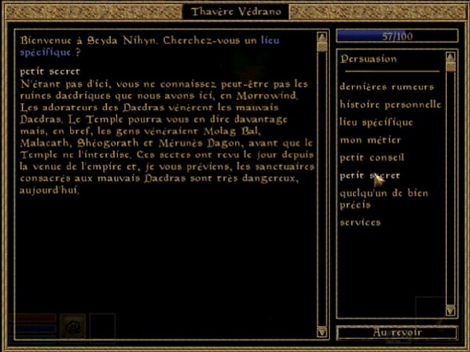 Jouons à Morrowind - 004 Méfaits nocturnes