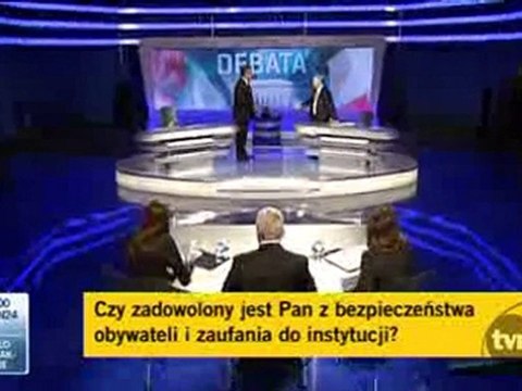 Początek debaty Kaczyński Komorowski
