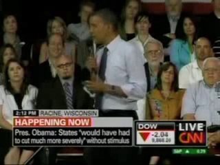 Obama on Unemployment 9.6%  At Least It's Not 12% or more