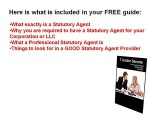 Arizona Statutory Agent: Statutory Agent Is A Registered Ag