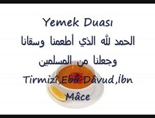 yemek duası