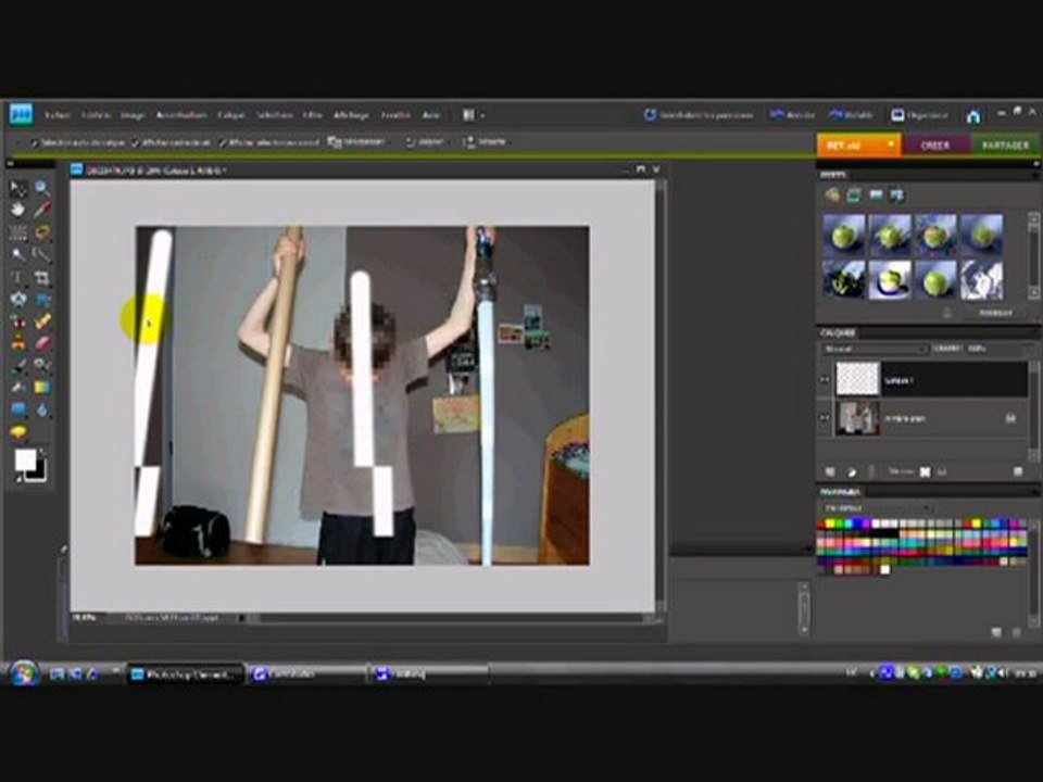 Créer un Sabre Laser avec Photoshop Elements 8