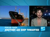 Israeli warships shadow Gaza-bound Libyan aid boat