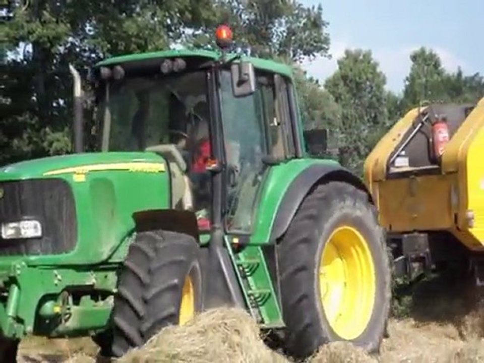 jonh deere 6920s avec presse new holland br740