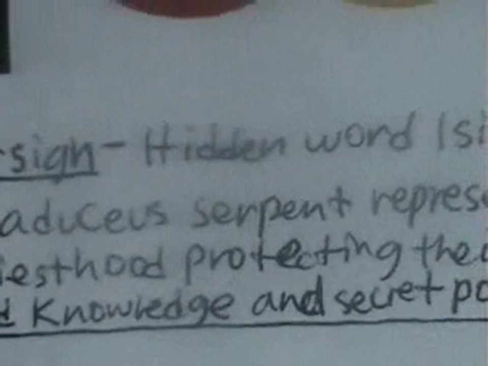 DOLLAR SIGN $ ISIS and Caduceus WORSHIP