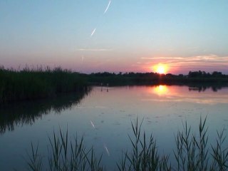 coucher de soleil en Camargue en accéleré et en HD