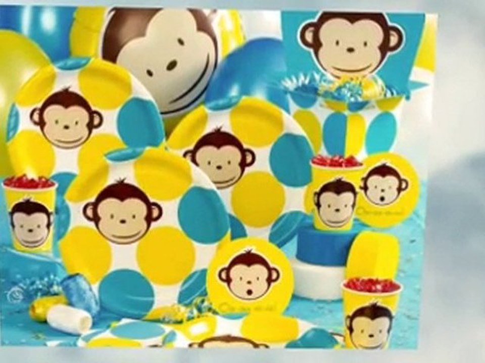 Mod Monkey Birthday Party Decorations