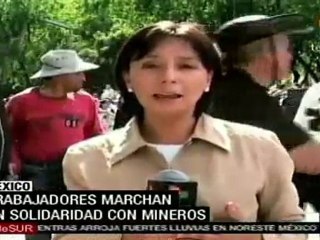 Ciudad de México: trabajadores marchan en solidaridad con m