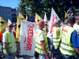 Pracownicy Enei protestuja przeciw zasadom prywatyzacji