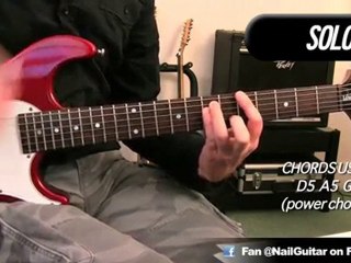 How to play The Middle on electric guitar - visual lesson