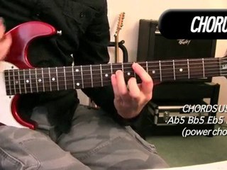 How to play Basket Case - Electric guitar Green Day lesson