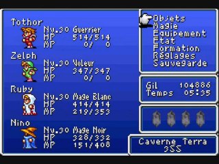 Final Fantasy 1 part 9 "La caverne Terra part2 "