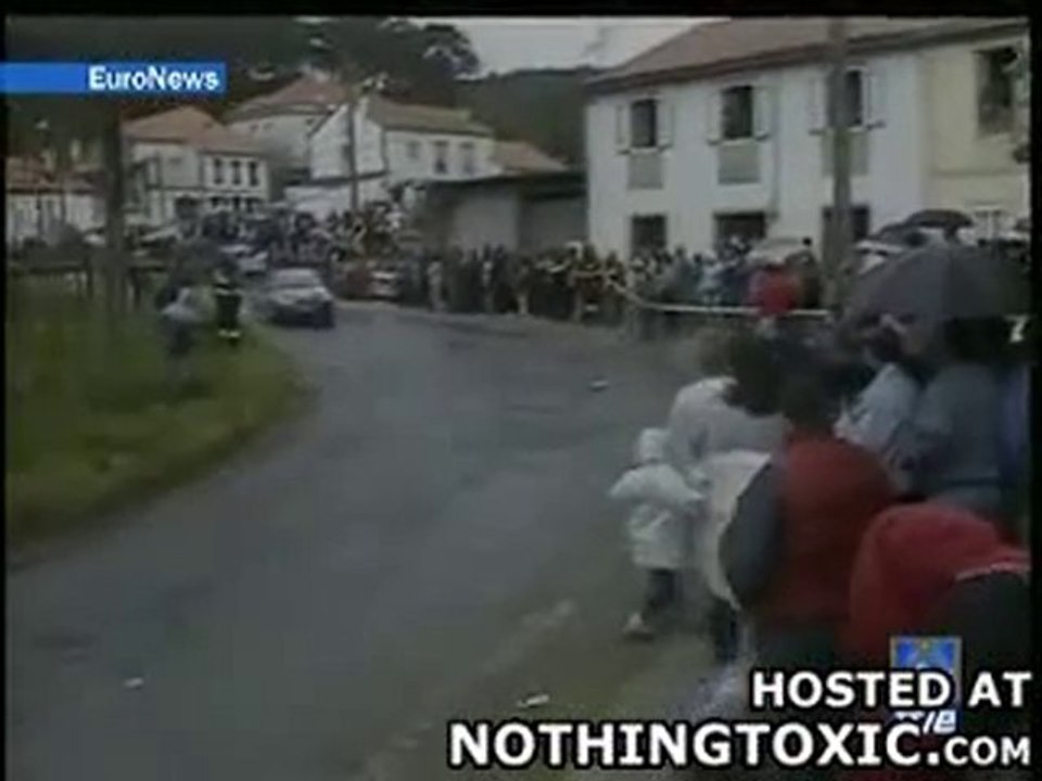 mamie inconsciente dans un  rally