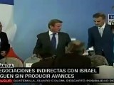 Negociaciones indirectas con Israel siguen sin producir avan