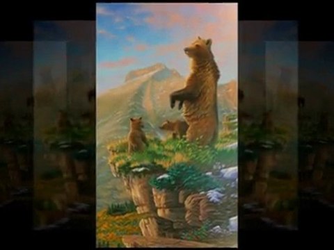 Montana Oil Paintings - Wildlife Landscape Prints - Rockys