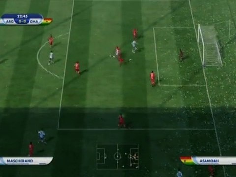 Argentine - Ghana Coupe du Monde FIFA 2010 Partie 1