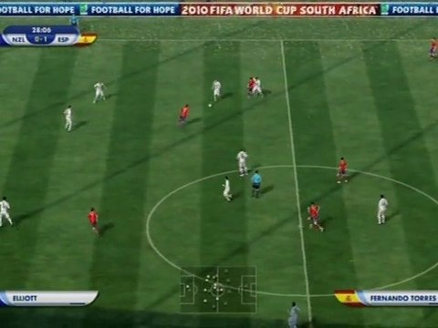 Nouvelle Zélande - Espagne Coupe du Monde FIFA 2010 Partie 1