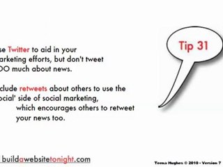 33 Top Website Tips - 31 by Teena Hughes